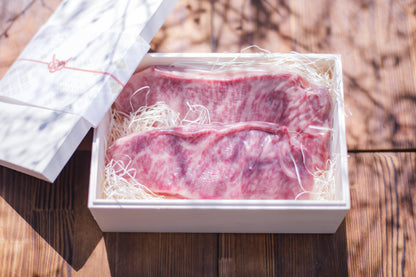 【贈答用】黒毛和牛A5サーロインステーキセット（約450ｇ～500ｇ）