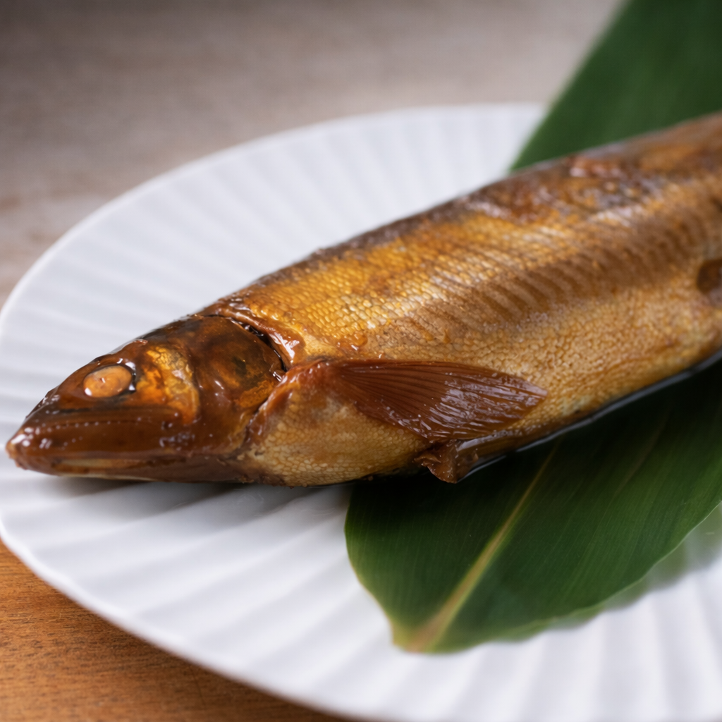 子持ち鮎煮びたし