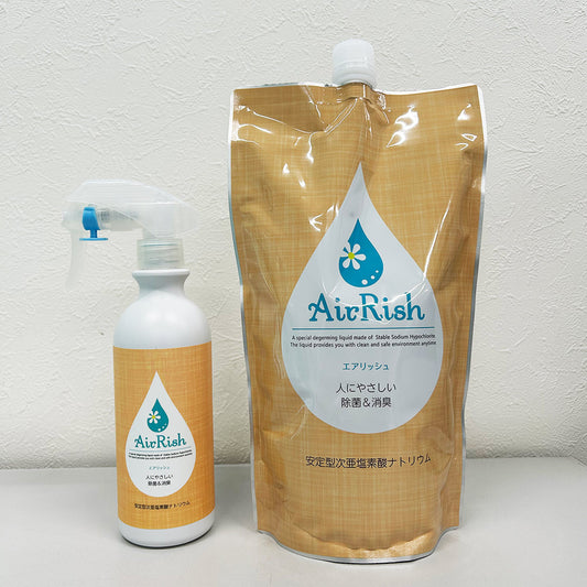 エアリッシュ１Lパウチセット　100ppm