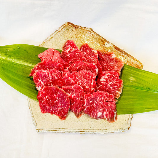 黒毛和牛A5赤身ロース焼肉カット（200g）